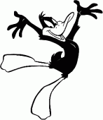 coloring picture of coloring of Daffy Duck
