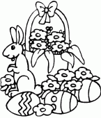 coloring picture of Easter chocolates