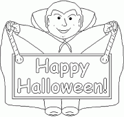 coloring picture of happy halloween