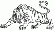 coloring picture of tiger Cringer