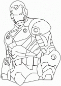 coloring picture of picture of Iron man