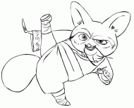 coloring picture of Master Shifu