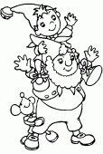 coloring picture of Noddy with Big Ears