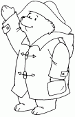 coloring picture of Paddington bear