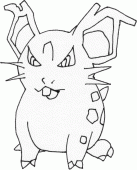 coloring picture of nidoran female