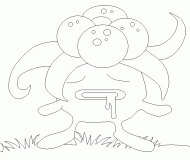 coloring picture of pokemon 044 Gloom