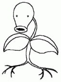 coloring picture of Bellsprout pokemon 69