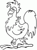 coloring picture of rooster