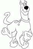 coloring picture of Scooby Doo