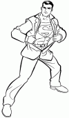 coloring picture of clark kent