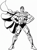 coloring picture of superman