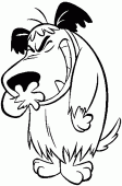 coloring picture of Muttley laughs