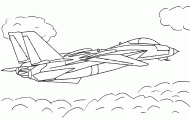 coloring picture of Fighter aircraft