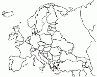 coloring picture of Europe