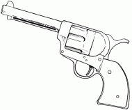 coloring picture of colt gun