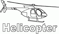 coloring picture of helicopter