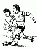 coloring picture of dribbling