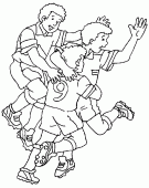 coloring picture of soccer s team
