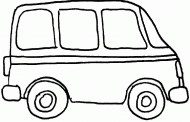 coloring picture of van