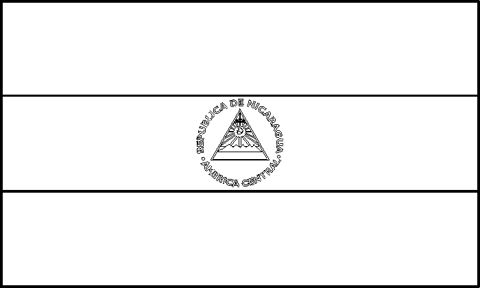 Nicaragua Flag Printable Printable Templates