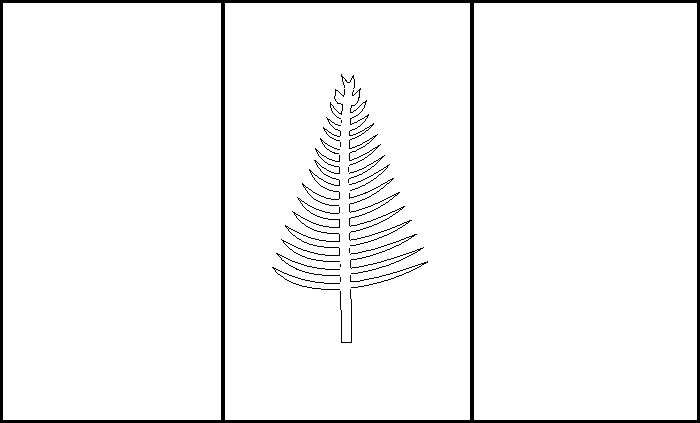 coloring picture of Norfolk Island flag