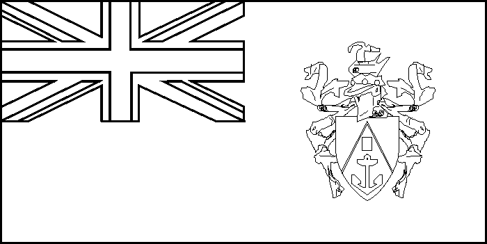 coloring picture of Pitcairn island flag