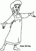 coloring picture of Anne Sirley