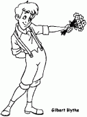 coloring picture of Gilbert Blythe