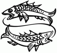 coloring picture of Two Fish