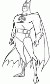 coloring picture of Bruce Wayne