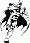 coloring picture of batman runs