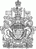 coloring picture of Arms of Canada