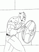 coloring picture of Captain America