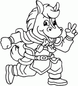 coloring picture of horse