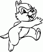 coloring picture of chipmunk