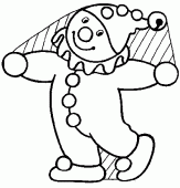 coloring picture of Clown picture