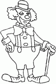 coloring picture of clown coloring picture