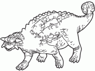 coloring picture of ankylosaurus