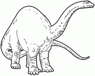 coloring picture of apatosaurus
