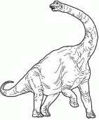 coloring picture of brachiosaurus