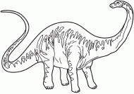 coloring picture of diplodocus