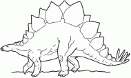coloring picture of stegosaurus