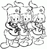 coloring picture of The junior woodchucks