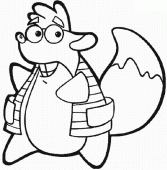 coloring picture of Tico the Squirrel