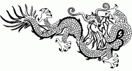 coloring picture of Chinese dragon