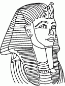 coloring picture of Mask of Tutankhamun s mummy