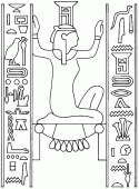 coloring picture of Nephthys sister s Isis