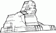 coloring picture of great sphinx