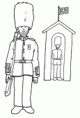 coloring picture of The Changing of the Guard