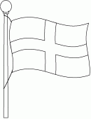 coloring picture of flag of England